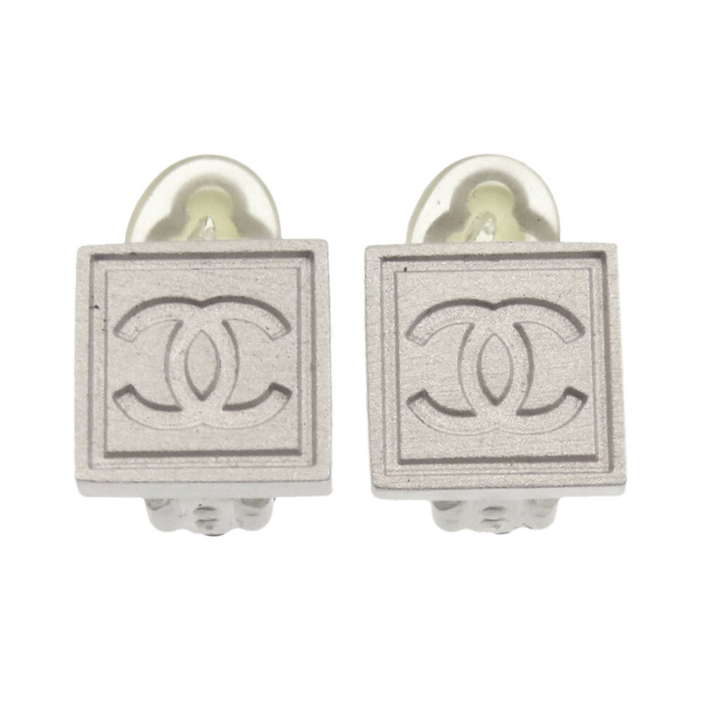 Chanel Coco Mark Earrings, Metal, Women's CHANEL
